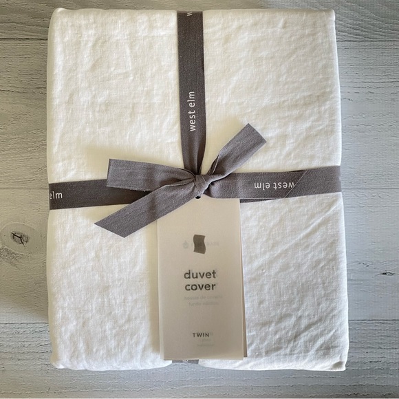 West Elm Bedding West Elm European Flax Linen Duvet Cover Twin